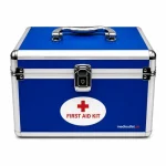 First Aid Box Blue Aluminium