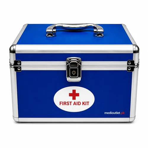 First Aid Box Blue Aluminium