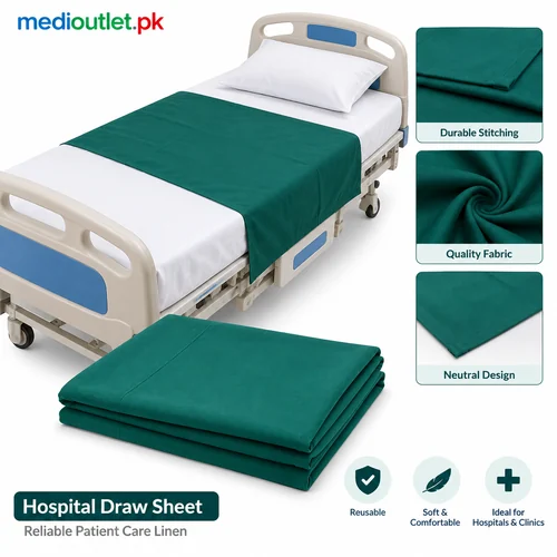 Reusable Hospital Draw Sheet for Patient Bed