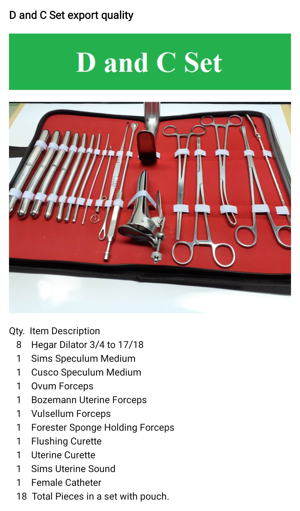 gynae set