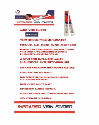 Vein finder for infants