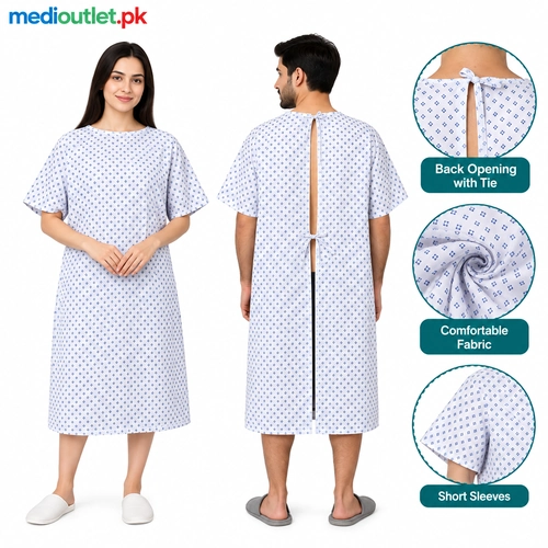 Patient Hospital Gown with Back Opening