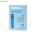 BestCheck Cholesterol Test Strips Pack of 10