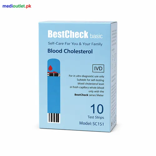 BestCheck Cholesterol Test Strips Pack of 10