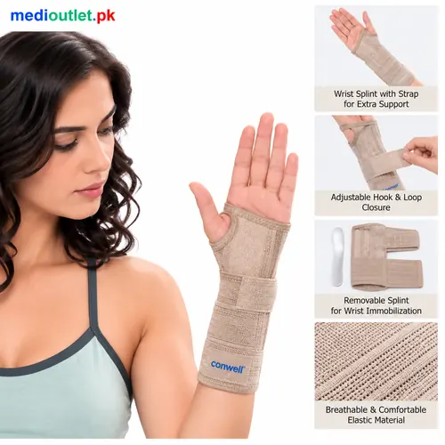 Conwell 5304 Wrist Splint with Strap